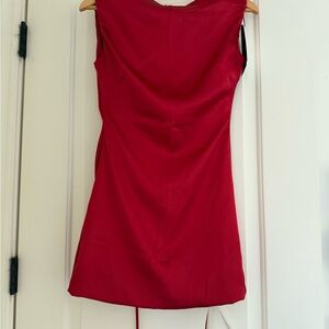 Elegant Red Sleeveless Dress
